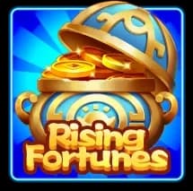 Golden symbols featured in the Rising Fortunes Game slot